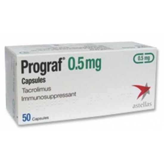 Prograf 0.5mg 50 Capsules